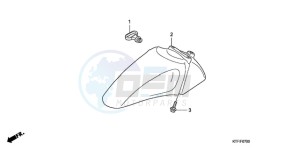 SH1259 France - (F / CMF) drawing FRONT FENDER