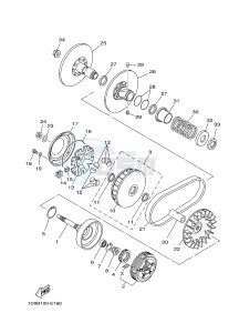 YFM450FWBD KODIAK 450 EPS (BB5A) drawing CLUTCH