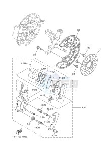 YFZ450R YFZ450RB (18PK 18PL) drawing FRONT BRAKE CALIPER