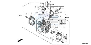 CB650FG CB650F 6ED - (6ED) drawing THROTTLE BODY