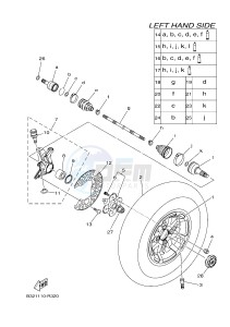 YFM700FWBD YFM70KPSH KODIAK 700 EPS SPECIAL EDITION (B328) drawing FRONT WHEEL