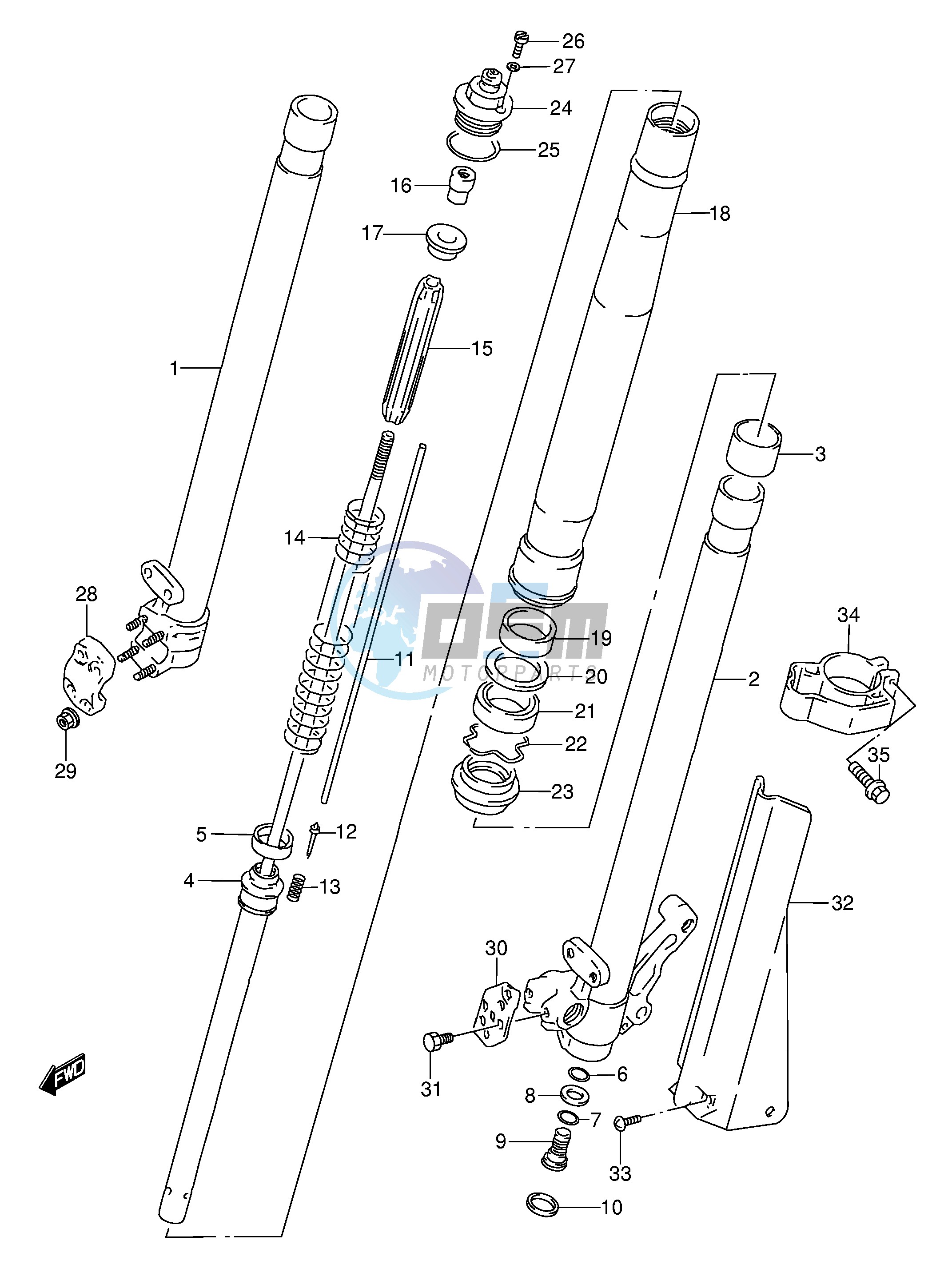 FRONT DAMPER (MODEL N)