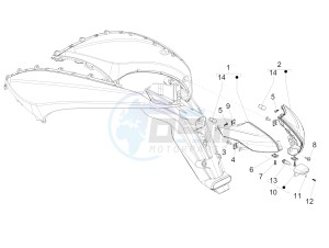 BEVERLY 300 IE ABS E4 (APAC) drawing Rear headlamps - Turn signal lamps