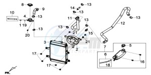 GTS 125I EURO4 SPORT L7 drawing RADIATEUR / SLANGEN