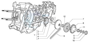 Granturismo 200 L drawing Driving pulley