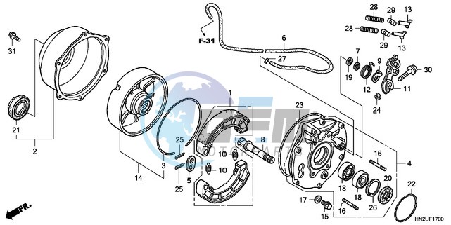 REAR BRAKE PANEL