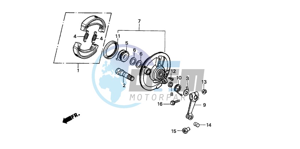 FRONT BRAKE PANEL