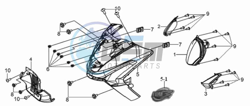 FR PLATE / HEAD LIGHT