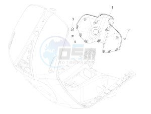 946 125 4T 3V ABS (EMEA, APAC) drawing Front glove-box - Knee-guard panel