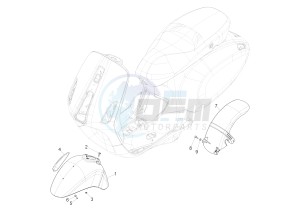 PRIMAVERA 50 4T 3V 25 KMH NOABS E4 25 kmh (EMEA) drawing Wheel housing - Mudguard