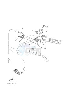 YFM450FWBD YFM45KPXJ KODIAK 450 EPS (BB51) drawing HANDLE SWITCH & LEVER