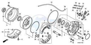 TRX420FPM9 U / 4WD drawing REAR BRAKE PANEL