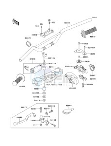 KX 250 L [KX250] (L4) [KX250] drawing HANDLEBAR