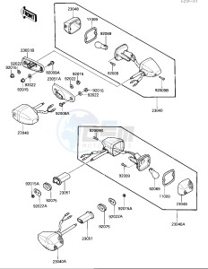 EX 250 F [NINJA 250R] (F2-F4) [NINJA 250R] drawing TURN SIGNALS