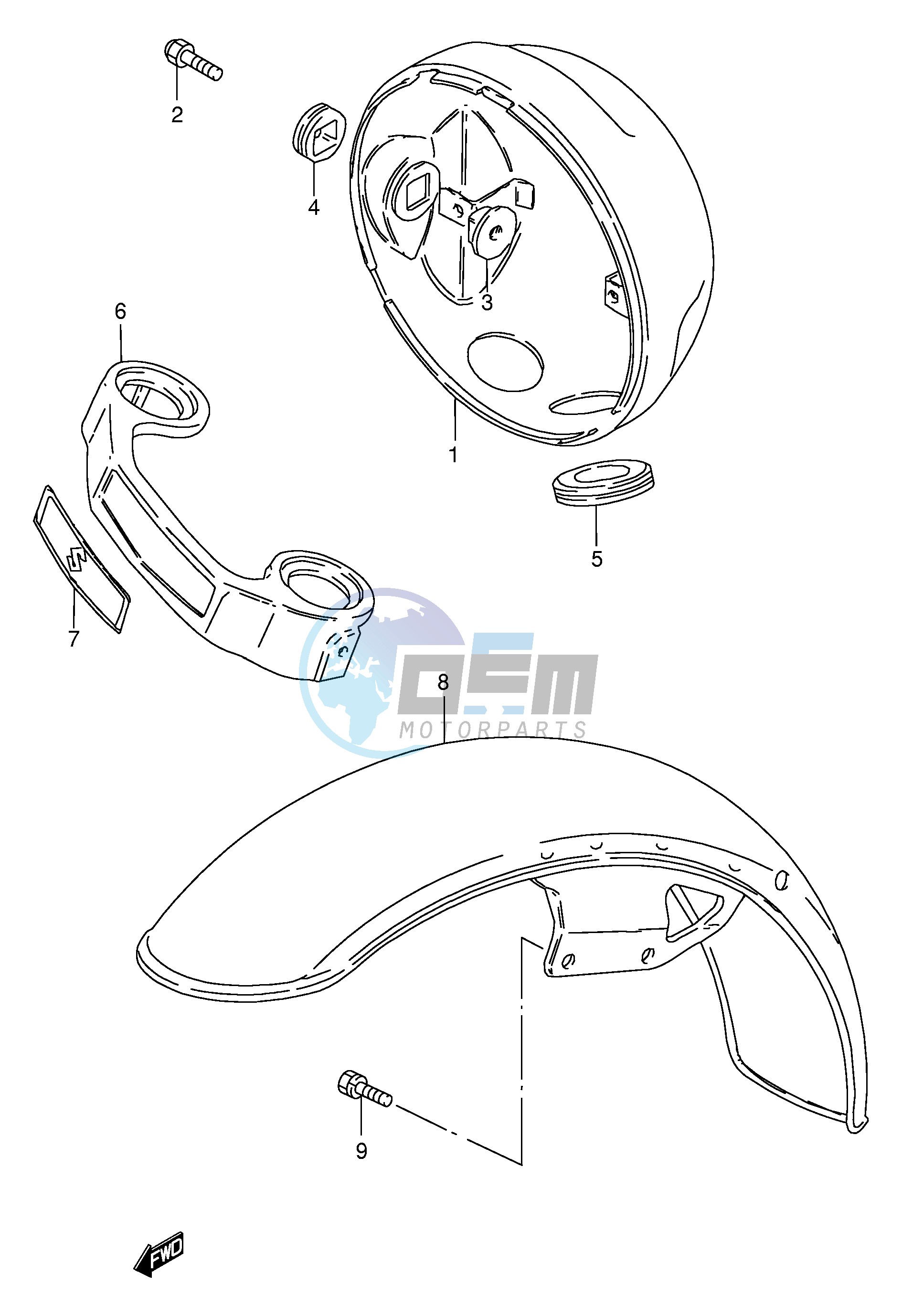 FRONT FENDER - HOUSING