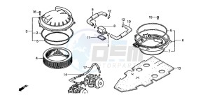 ST1100A drawing AIR CLEANER