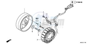 VFR1200FDF VFR1200F Dual Clutch E drawing GENERATOR