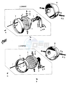 F4 [SIDEWINDER] 250 [SIDEWINDER] drawing HEADLIGHT