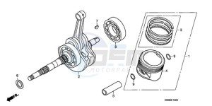 TRX250TEA Europe Direct - (ED / EC) drawing CRANKSHAFT/PISTON