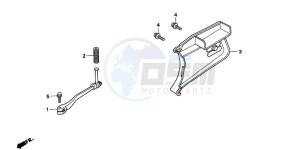 PK50M drawing PEDAL/KICK STARTER ARM