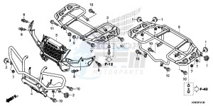 TRX500FA5F TRX500FA Europe Direct - (ED) drawing CARRIER