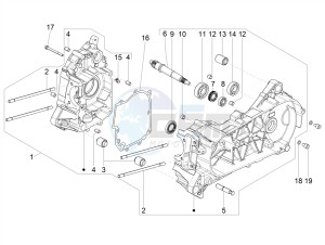 SXL 125 4T 3V drawing Crankcase