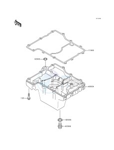 ZX 750 N [NINJA ZX-7RR] (N1-N2) [NINJA ZX-7RR] drawing BREATHER COVER_OIL PAN