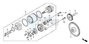 FES150 125 S-WING drawing STARTING MOTOR (FES1257/A7)(FES1507/A7)