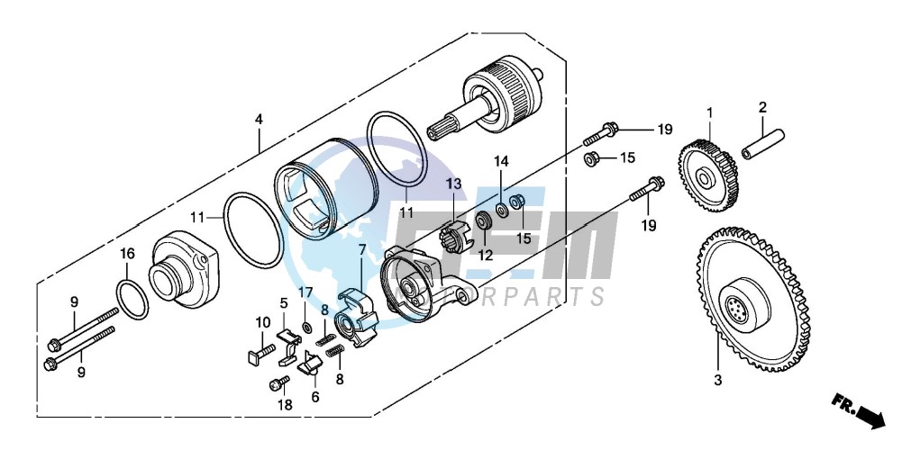 STARTING MOTOR (FES1257/A7)(FES1507/A7)