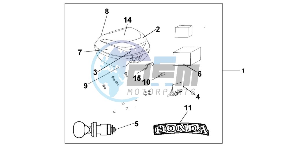 35 L TOP BOX DIGITAL SILVER METALLIC