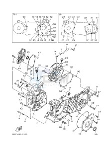 MWS125-C TRICITY 125 (BU51 BU53) drawing CRANKCASE