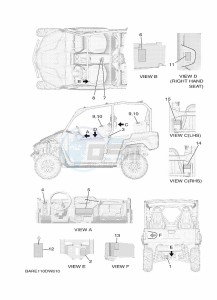 YXF850E YXF85WPAM (BARE) drawing EMBLEM & LABEL 1