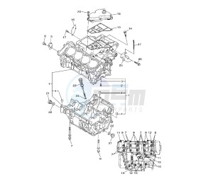 XJ6-S DIVERSION 600 drawing CRANKCASE