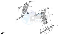 TRX350TM FOURTRAX 350 drawing FRONT CUSHION