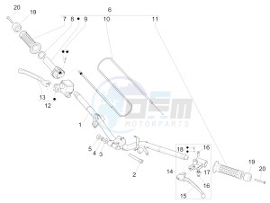 NRG POWER DT 50 drawing Handlebars - Master cil.