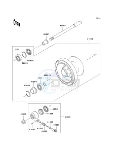 EN 500 C [VULCAN 500 LTD] (C6F-C9F) C9F drawing FRONT WHEEL