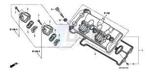 CB600FA Europe Direct - (ED / 25K) drawing CYLINDER HEAD COVER