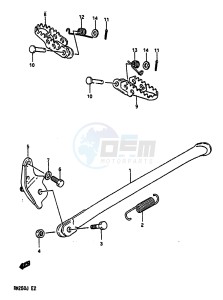 RM250 1988 drawing STAND-FOOTREST