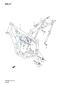 RM125 (E19) drawing FRAME