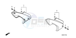 CBF600NA9 Europe Direct - (ED / ABS 25K) drawing SIDE COVER