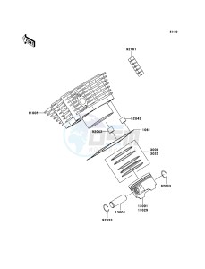 KVF360 4x4 KVF360A8F EU GB drawing Cylinder/Piston(s)