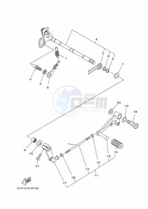 YZF320-A (B2X4) drawing SHIFT SHAFT