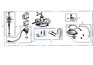 JUNGLE - 50 cc drawing CARBURETTOR