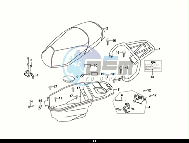 SEAT - REAR GRIP