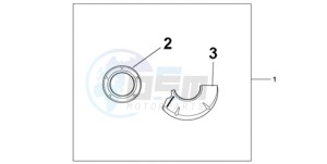 CBR1000RR9 France - (F / MK) drawing CARBON CRANKCASE COVER SET