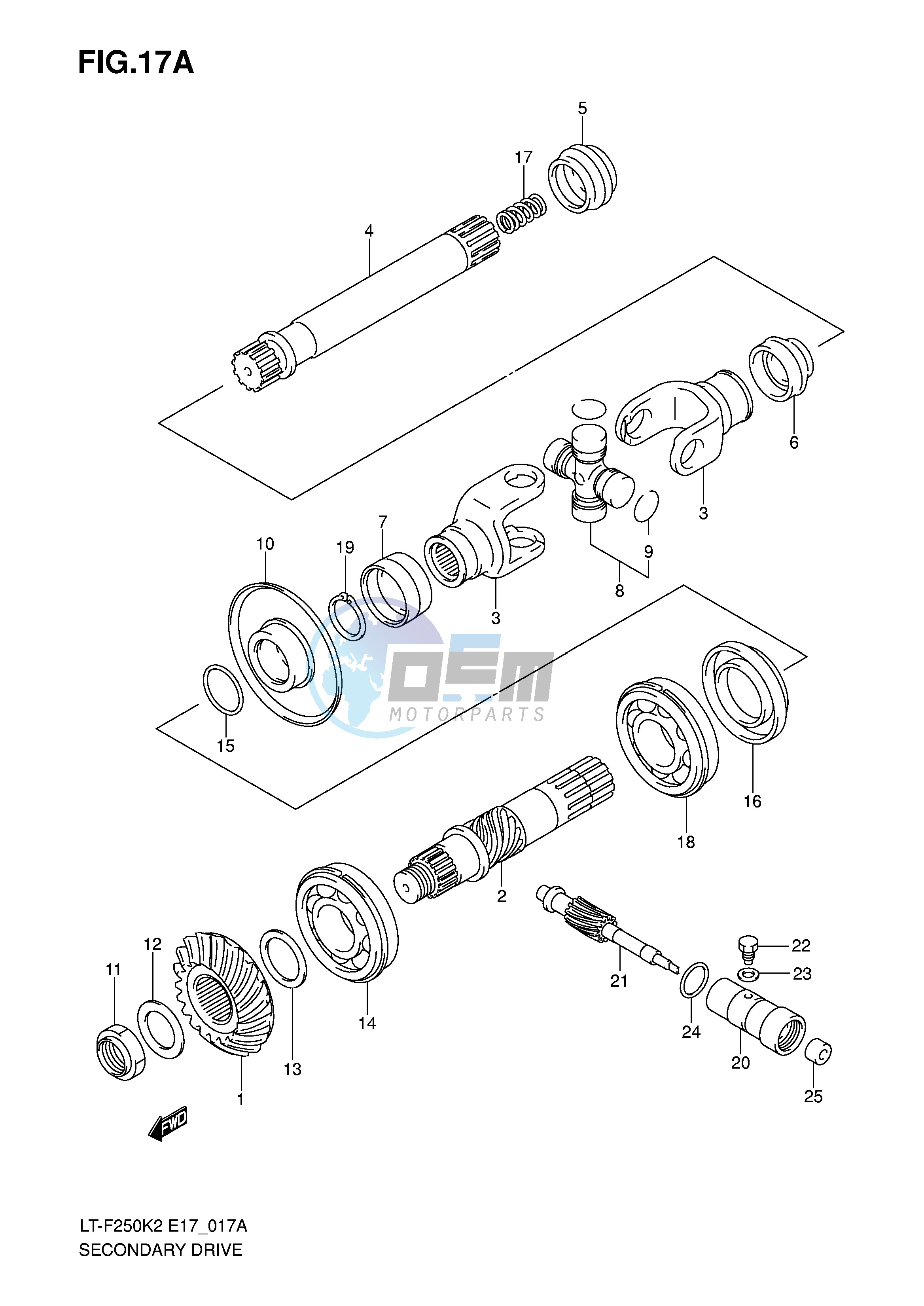 SECONDARY DRIVE (LT-F250K6 E4)