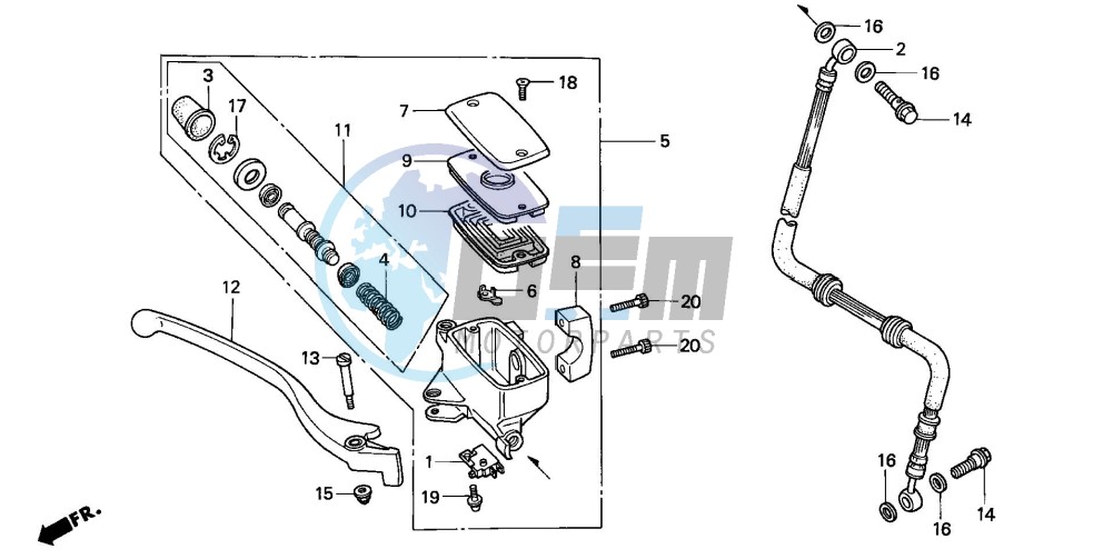 FR. BRAKE MASTER CYLINDER