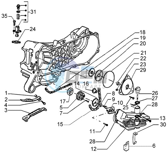 Pump group - Oil pan