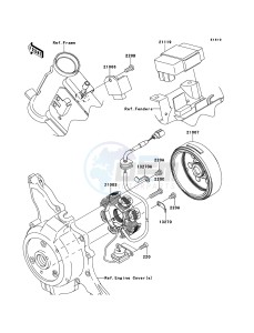 KLX110 KLX110CBF EU drawing Generator