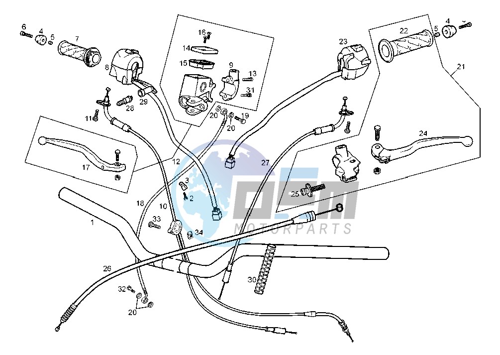 HANDLEBAR-DRIVE CONTROLS